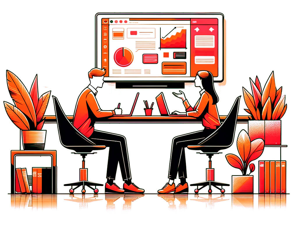 Dynamic team of startup coaches at Octaria engaging in a strategy session.